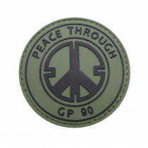 Pitchfork Peace Through GP90 Patch - Olive