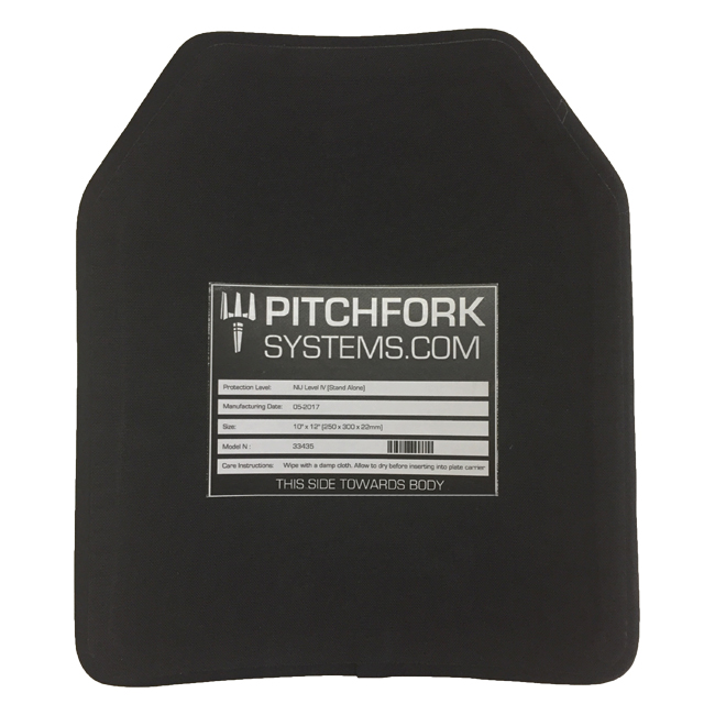 Pitchfork Systems Tactical Gear Pitchfork NIJ Level IV 10x12 Inch