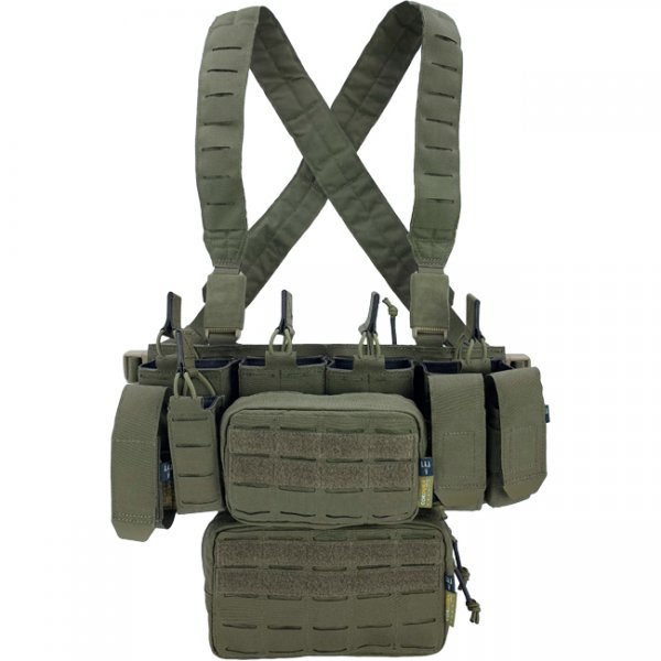 Compact Chest Rig in Coyote mit Molle Klett Tactical 