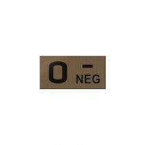 Pitchfork O NEG Blood Type IR Patch - Coyote