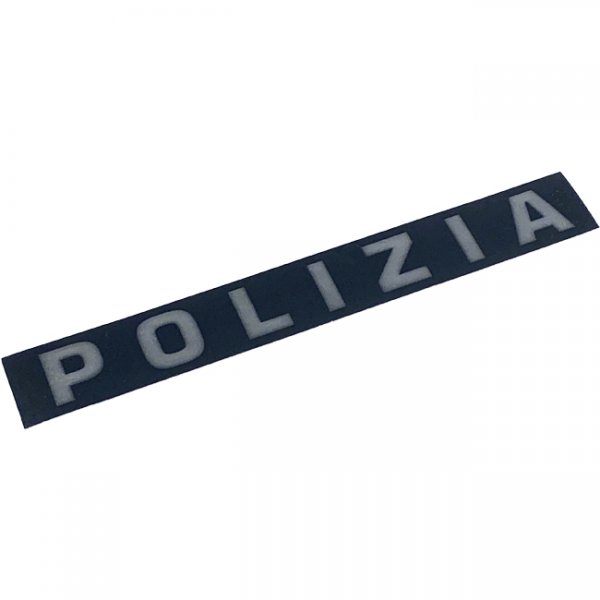 Pitchfork POLIZIA Reflective Face Shield Sticker - Black
